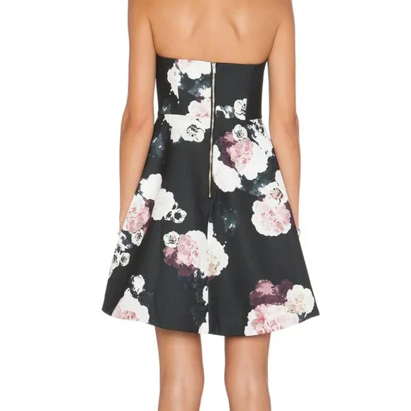 KEEPSAKE Divide Mini Dress (Size L) Revolve [Dark Flower Bloom] - Picture 2 of 4